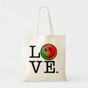 Love From Portugal Smiling Flag Tote Bag