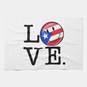 Love From Puerto Rico Tea Towel