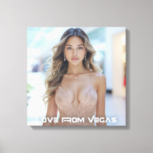 LOVE FROM VEGAS CANVAS PRINT