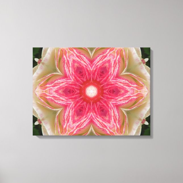 Love from Within Flower Mandala Canvas Print (Front)