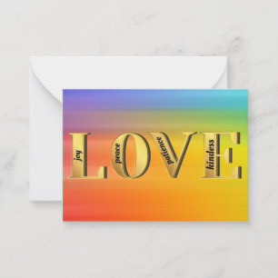 LOVE-Fruits of God's Spirit Christain Faith Card