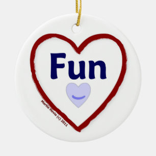 Love Fun Ceramic Tree Decoration