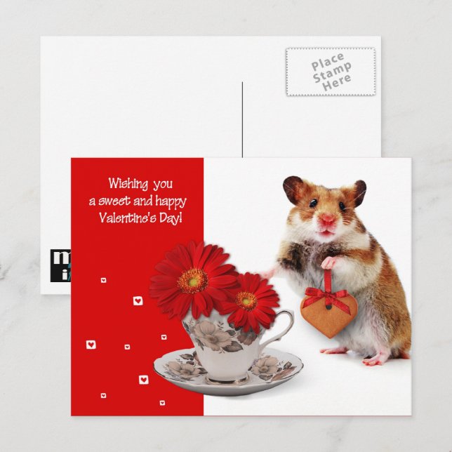 Love. Fun Valentine's Day Postcard (Front/Back)