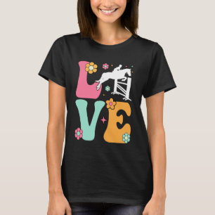 Love Funny Horse Boho Equestrian Horseback Riding T-Shirt