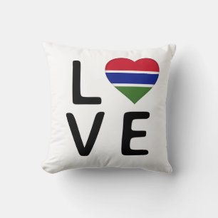 Love - Gambia Flag Cushion