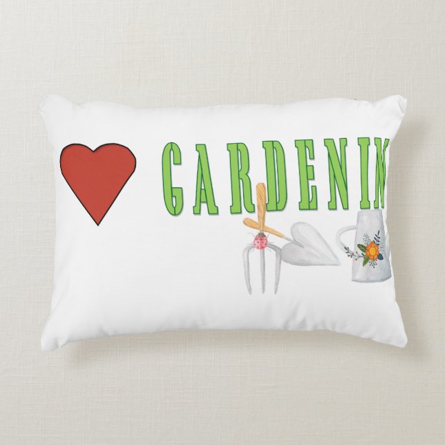 Love Gardening Decorative Cushion (Front)