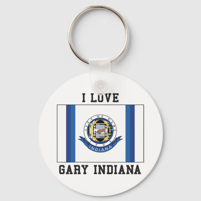 Love Gary Indiana Key Ring (Front)