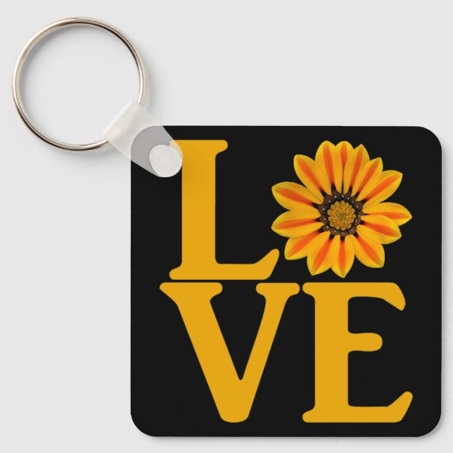 Love Gazania Classic Key Ring (Front)