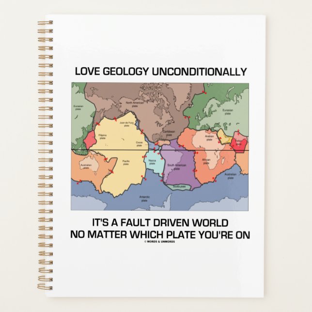 Love Geology Unconditionally Fault Driven World Planner (Front)