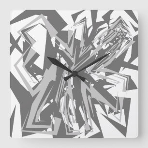 LOVE GEOMESKY ANIMALS dog BY MASANSER Square Wall Clock