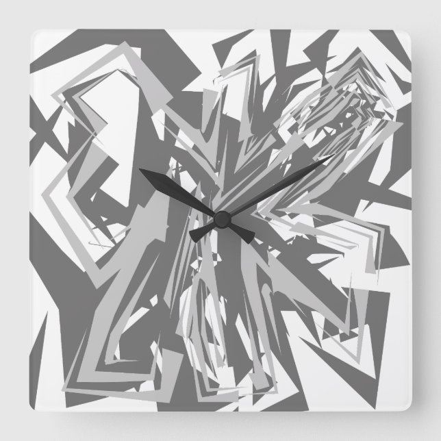 LOVE GEOMESKY ANIMALS dog BY MASANSER Square Wall Clock (Front)