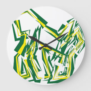 LOVE GEOMESKY ANIMALS gorilla BY MASANSER Large Clock
