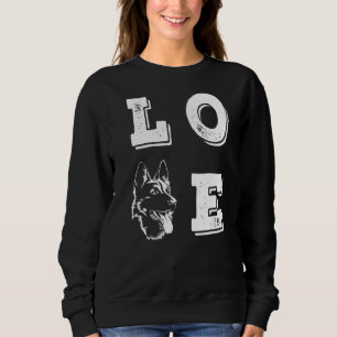 Love German Shepherd Love Dogs Dog Sweatshirt