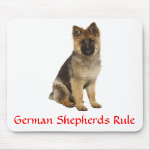 Love German Shepherd Puppy Dog Computer Mousepad