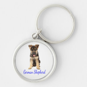 Love German Shepherd Puppy Dog Keychain
