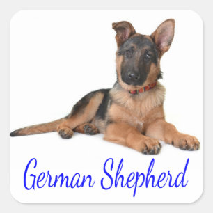Love German Shepherd Puppy Dog Stickers