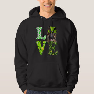 Love German Shepherd St Patrick's Day Shamrock Iri Hoodie