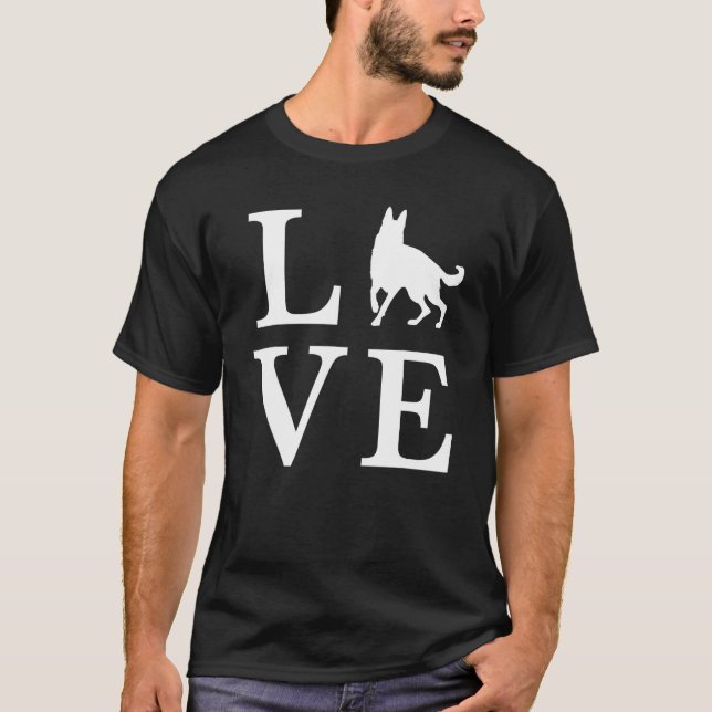 LOVE - German Shepherd T-Shirt (Front)
