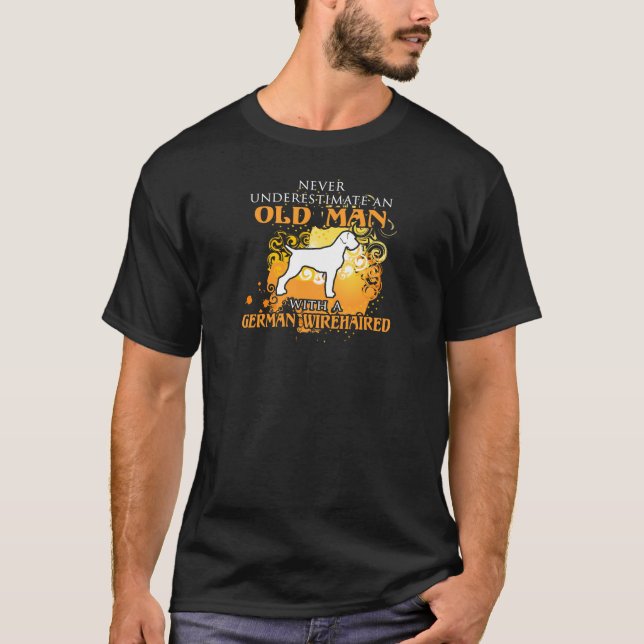 love German wirehaired Pointer Funny Gift T-Shirt (Front)
