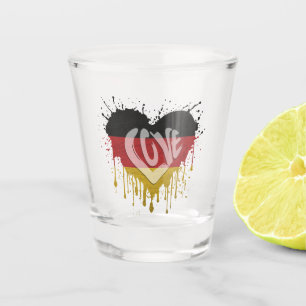 Love Germany Flag Shot Glass