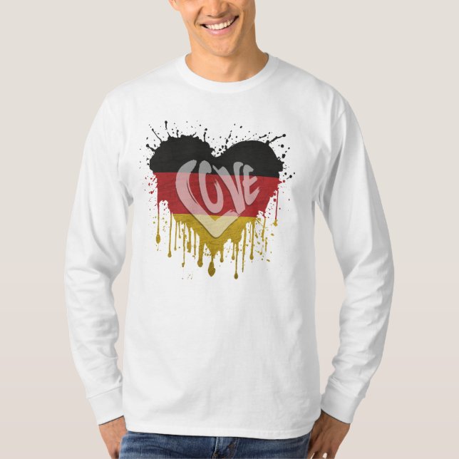 Love Germany Flag T-Shirt (Front)