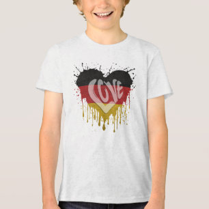 Love Germany Flag Tri-Blend Shirt