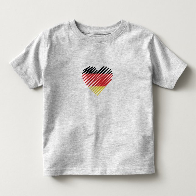 Love Germany Pride Toddler T-Shirt (Front)
