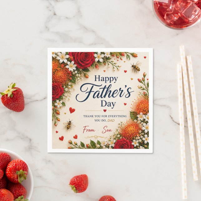 LOVE GIFT FOR DAD NAPKIN (Insitu)
