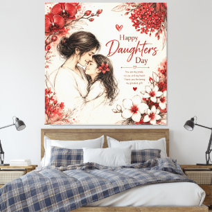 LOVE GIFT FOR DAUGHTER'S DAY CANVAS PRINT