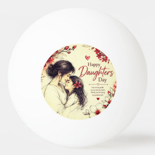 LOVE GIFT FOR DAUGHTER'S DAY  PING PONG BALL