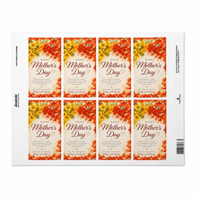 LOVE GIFT FOR MOTHER'S DAY  (Full Sheet)