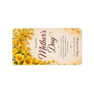 LOVE GIFT FOR MOTHER'S DAY LABEL