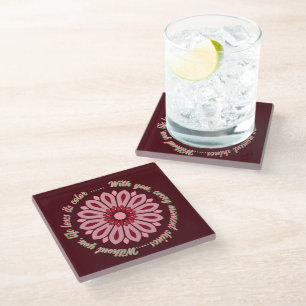 LOVE GIFT HUSBAND WIFE GIRLFRIEND BOYFRIEND FRIEND GLASS COASTER