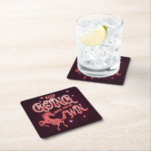 LOVE GIFT MOM DAD SISTER BROTHER BOSS TEACHER SON SQUARE PAPER COASTER