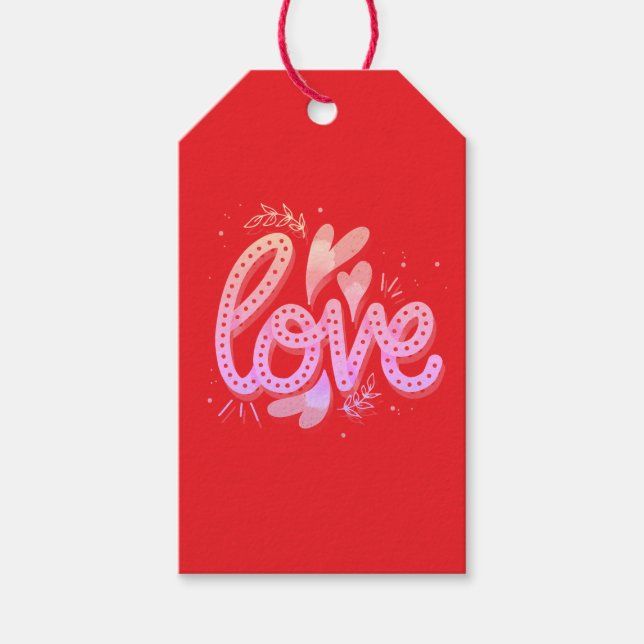 Love  gift tags (Front)