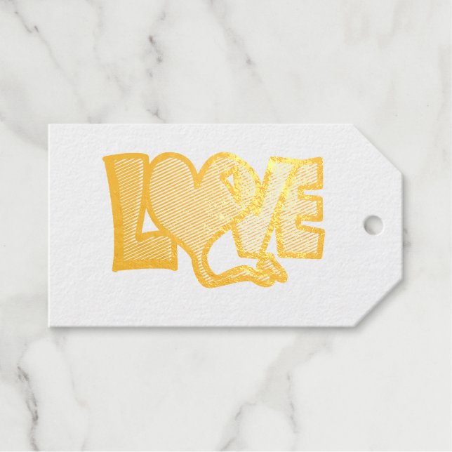 Love   gift tags (Front (Horizontal))
