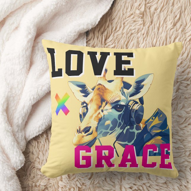 LOVE × GIRAFFE - Custom Cushion (Creator Uploaded)
