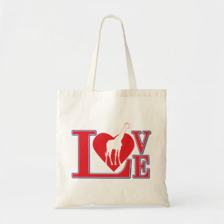 LOVE-giraffe Tote Bag