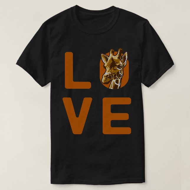 Love Giraffes Giraffe S Giraffe T-Shirt (Design Front)