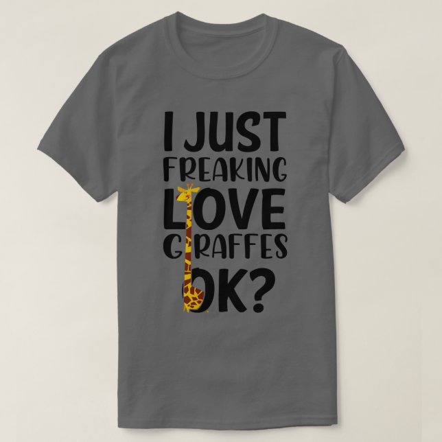 Love Giraffes T-Shirt (Design Front)