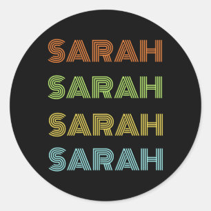 Love Girl Sarah Clic Sarah Girl Named Sarah Classic Round Sticker