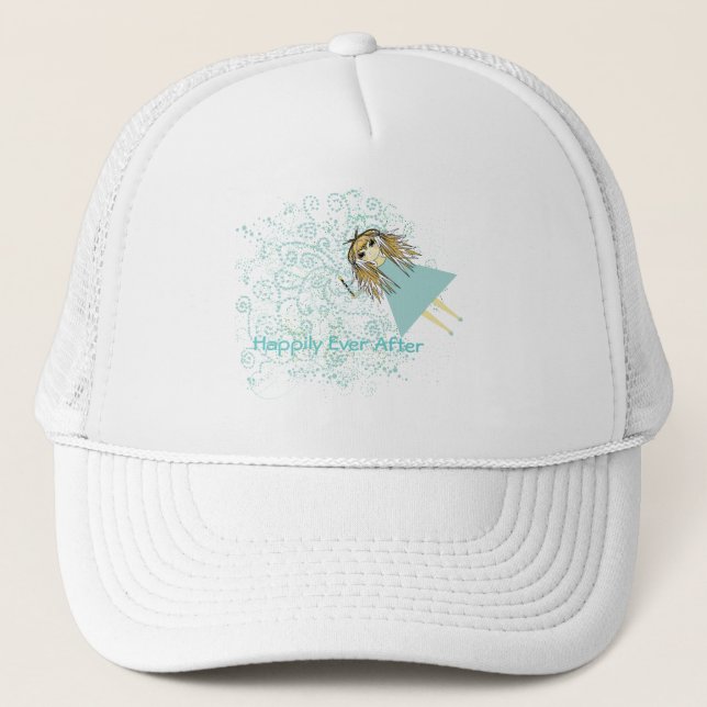 Love gives us a Fairy Tale Wedding Trucker Hat (Front)