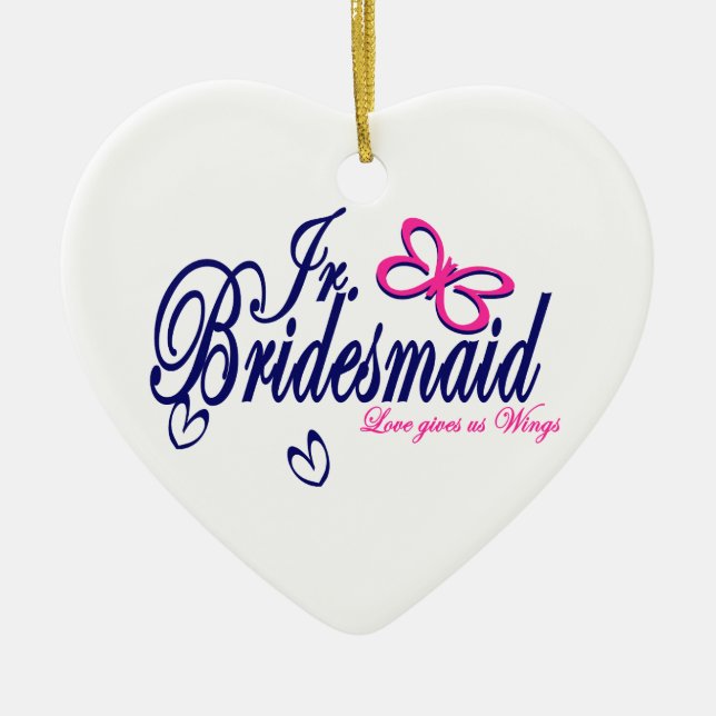 Love Gives us Wings Ceramic Tree Decoration (Front)