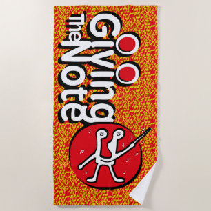 LOVE GIVING THE MUSICAL NOTE BY MASANSER BEACH TOWEL