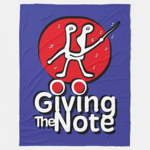 LOVE GIVING THE MUSICAL NOTE BY MASANSER FLEECE BLANKET
