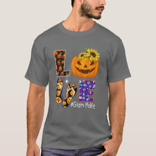 Love Glam-Malife Pumpkin Flip Flops Costume Hallow T-Shirt