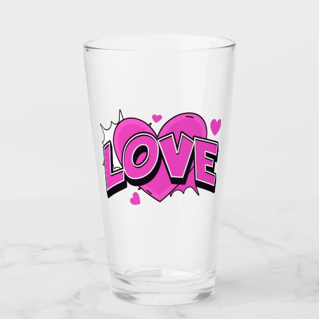 LOVE Glass Cup (Front)