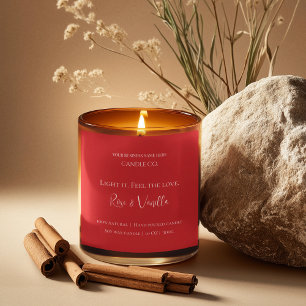 Love Glow Valentine – Romantic Love Candle Label