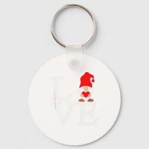 Love Gnome Valentines Key Ring