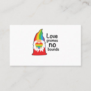Love Gnomes No Bound LGBT Proud Business Card